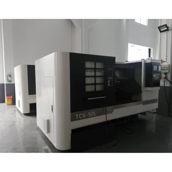 Zechuan Präzisions-Horizontal-Vertikal-Schräg-Flachbett-Tck50L-Metall-CNC-Drehmaschine mit geneigter 45-Grad-Linearführung